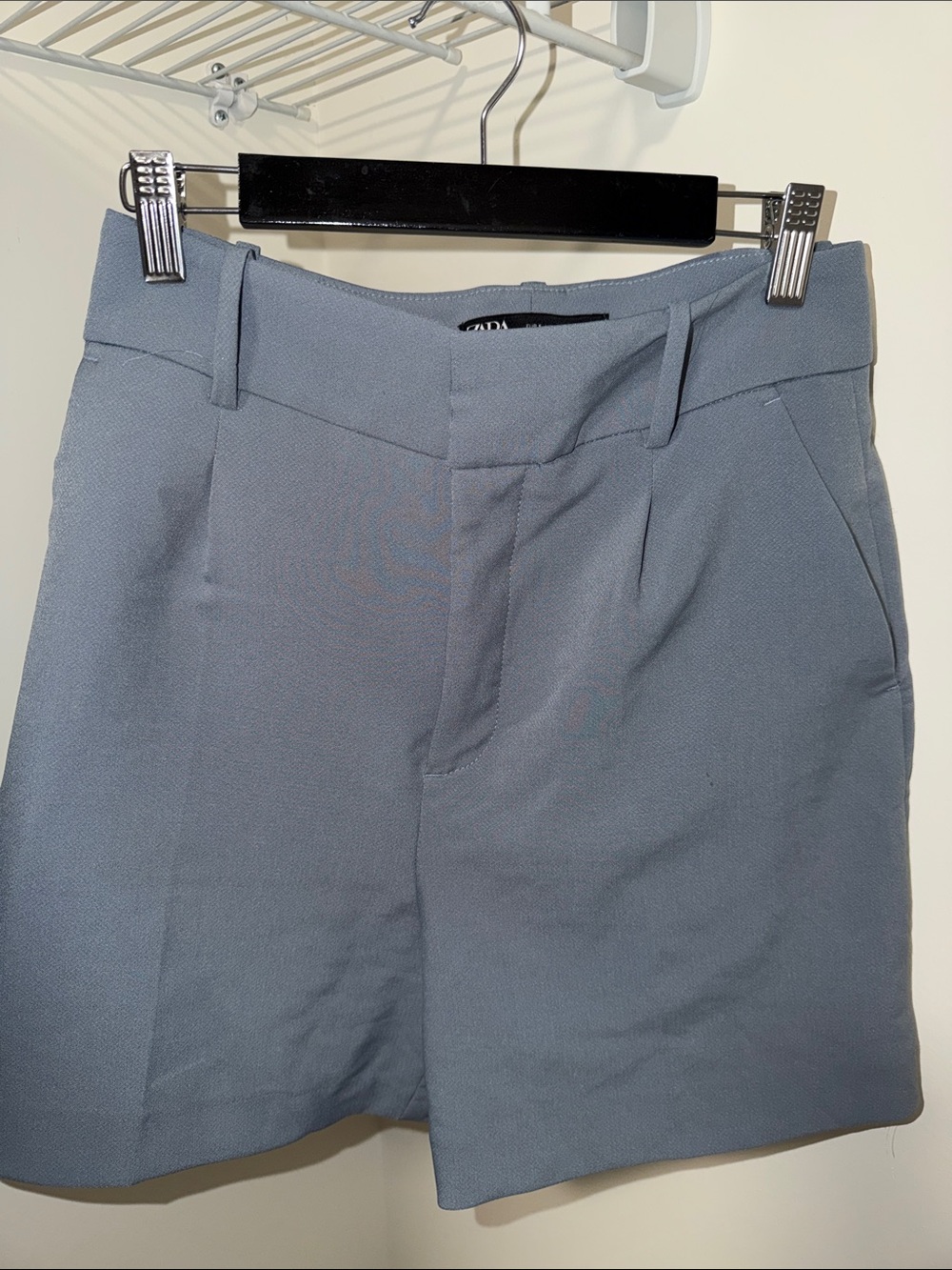 Zara Light Blue Dress Shorts